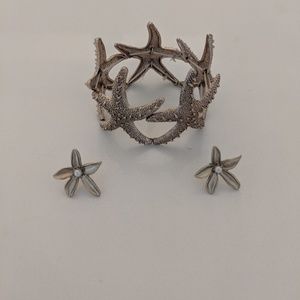 Starfish Bracelet and Earrings